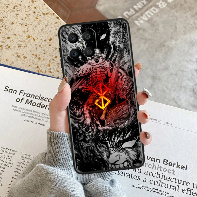 Berserk Anime For Honor Black Soft Phone Case Cover