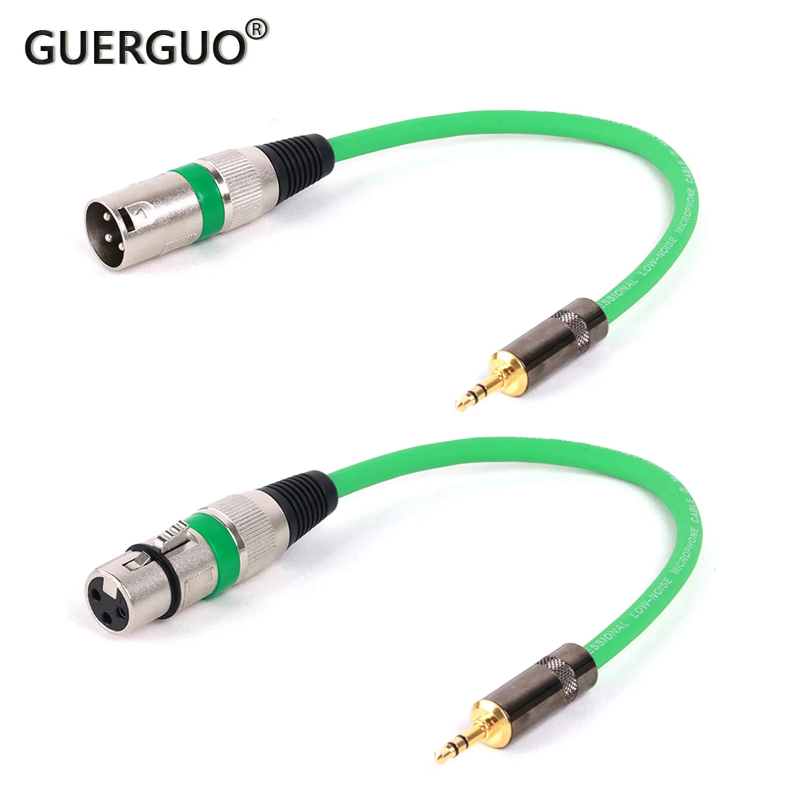 1pc 3-poliger xlr zu Buchse 3,5mm Stecker Stereo Audio 1/8 "trs 3,5mm Stecker zu xlr Stecker/Buchse Adapter kabel für Kamera Kopfhörer 0,3 M-25M