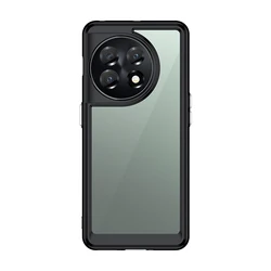 Transparent Colorful Protective Phone Case Cover - OnePlus 11 (XC - XL black)