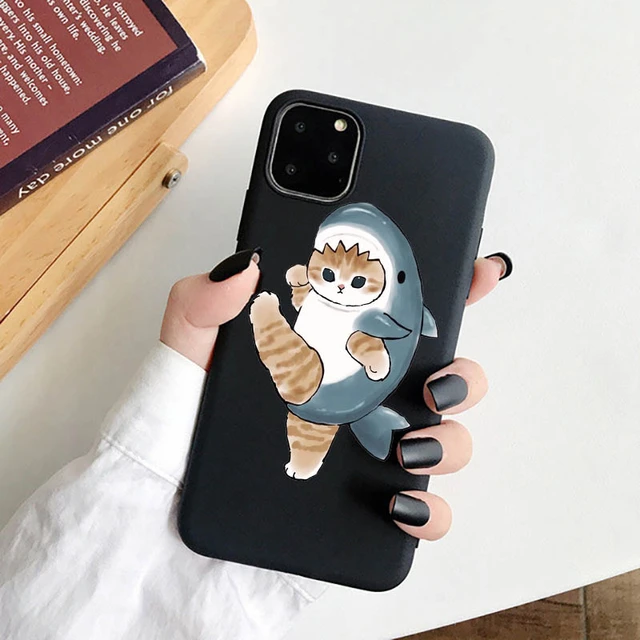 Funny Beluga Cat Phone Case For iPhone 11 12 Mini 13 14 Pro XS Max X 8 7 6s  Plus 5 SE XR Shell - AliExpress