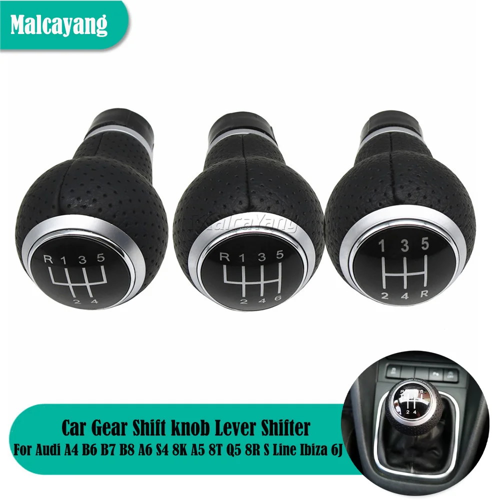Car Styling Per Audi A4 B6 B7 B8 A6 S4 8K A5 8T Q5 8R S Line Ibiza 6J Seat Leon Mk1 Passat Leva Del Pomello Del Cambio Shifterr