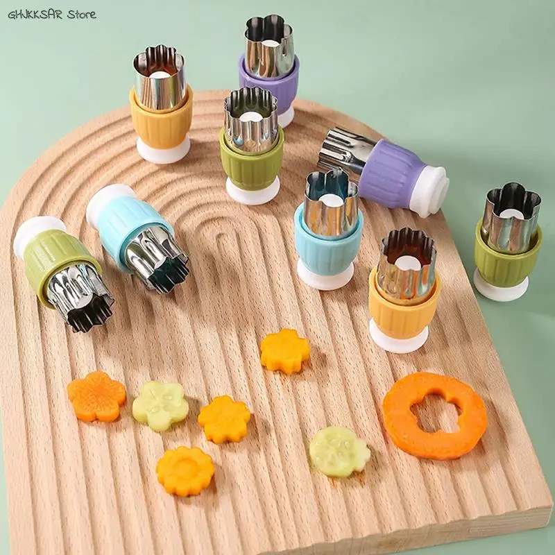 

5Pcs/set Bento Decorative Cute Shaper Durable Cutter Mold Cake Cutting Vegetable Fruit DIY Cutting Cutter Kitchen Accessories