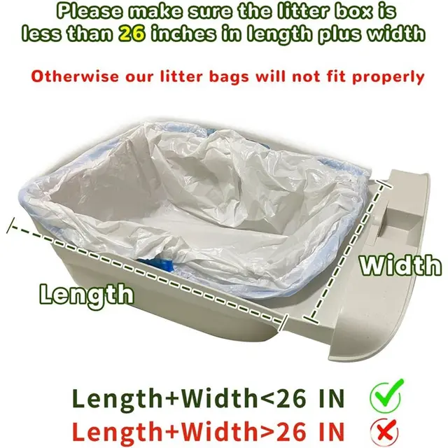 AD-80 Count Cat Litter Box Liner Bags Compatible For Neakasam1 And Pet Pivot Autoscooper Cat Litter Box 4
