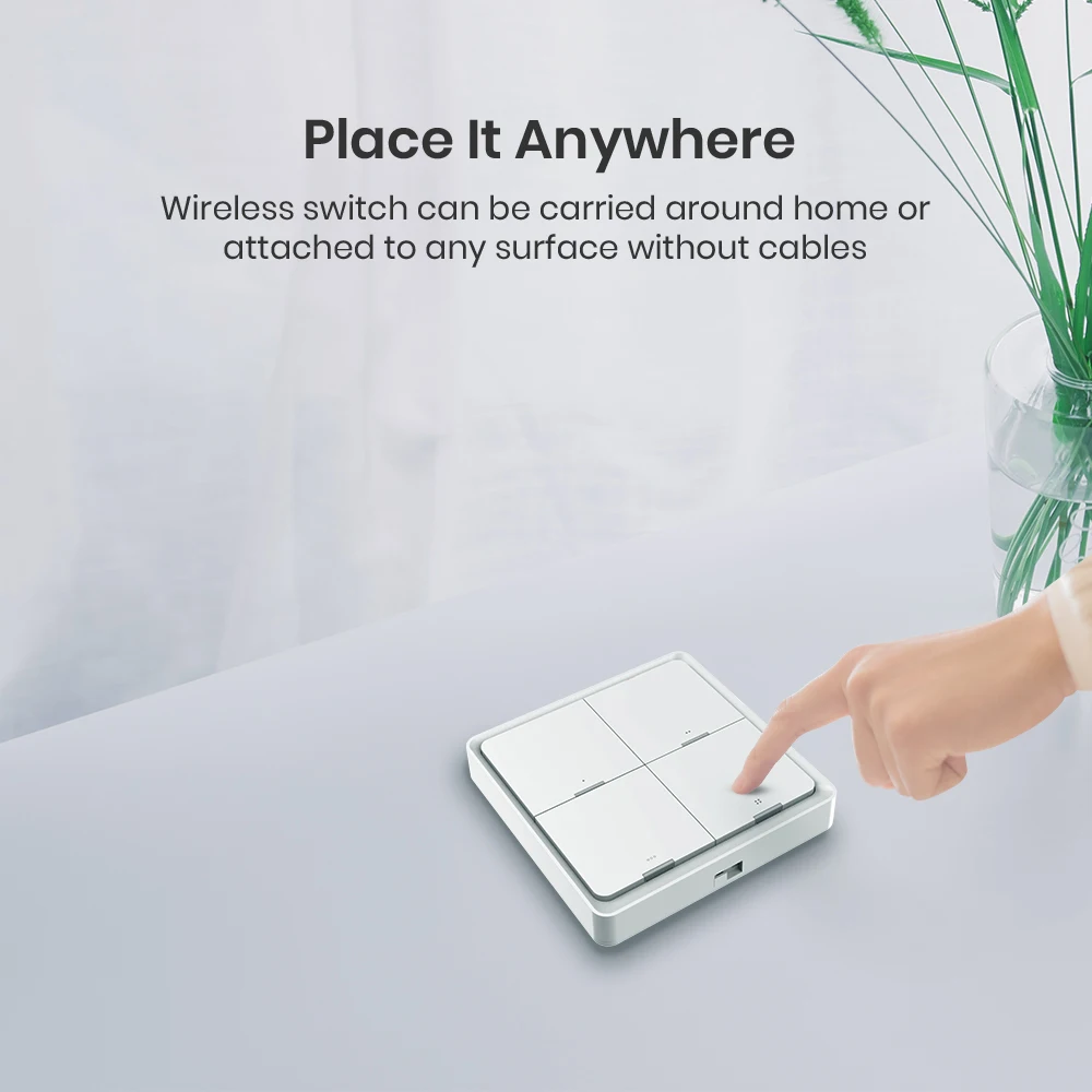 BroadLink FastCon 장면 스위치, 스마트 4 갱 조명 스위치, 스마트 홈 자동화, 리모컨 장면 스위치, SC4B4