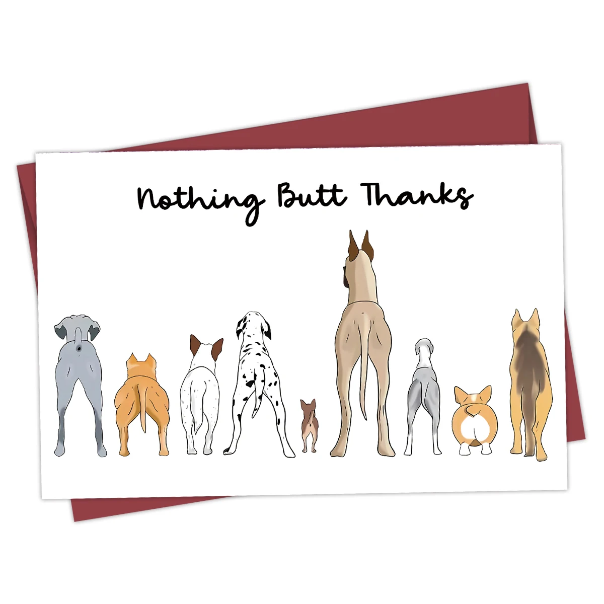 재미있는 개 감사 카드, 개 애인 감사 선물, 친구 동료 감사 카드, 개 애인 감사 카드, 개 애인 감사 카드, 1PC 