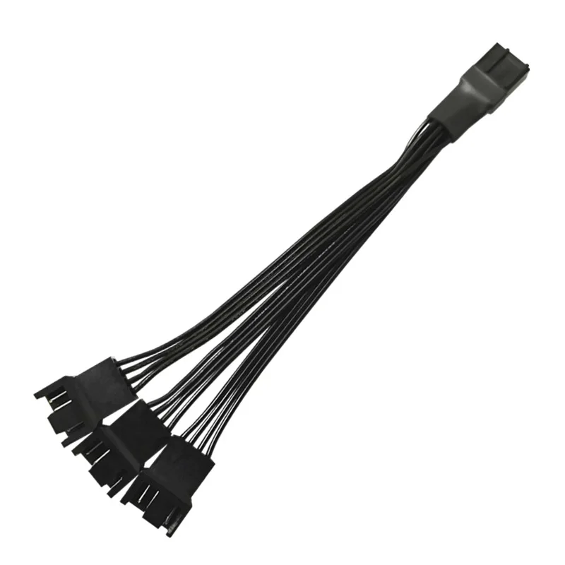 팬 냉각 액세서리 3 핀 4Pin Y 분배기 케이블 암-2/3/4 마더 보드 CPU PWM 팬 허브 PC 케이스 확장 어댑터 케이블