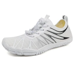 Unisex Quick - Drying Aqua Sneakers for Outdoor Water Activities (White - Black)