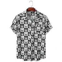 Funny Pattern 3D Print Men Shirt Man/Women Casual Fashion Short Sleeves Shirts Button Lapel Streetwear Oversized Unisex Clothing 2
