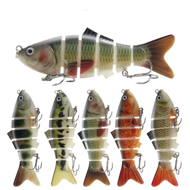 

Swimbait Jointed Lures 6 Segment Sinking Wobblers for Pike 20g/10cm Fishing Artificial Hard Bait Crankbaits Fishing Lure Tackle