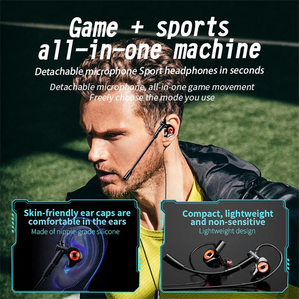 Type-C/3.5mm/USB Wired Headphones Gaming Headsets With Mic Earphones Wired Bass Stereo Esports Gamer Earbuds For Phones Computer 6