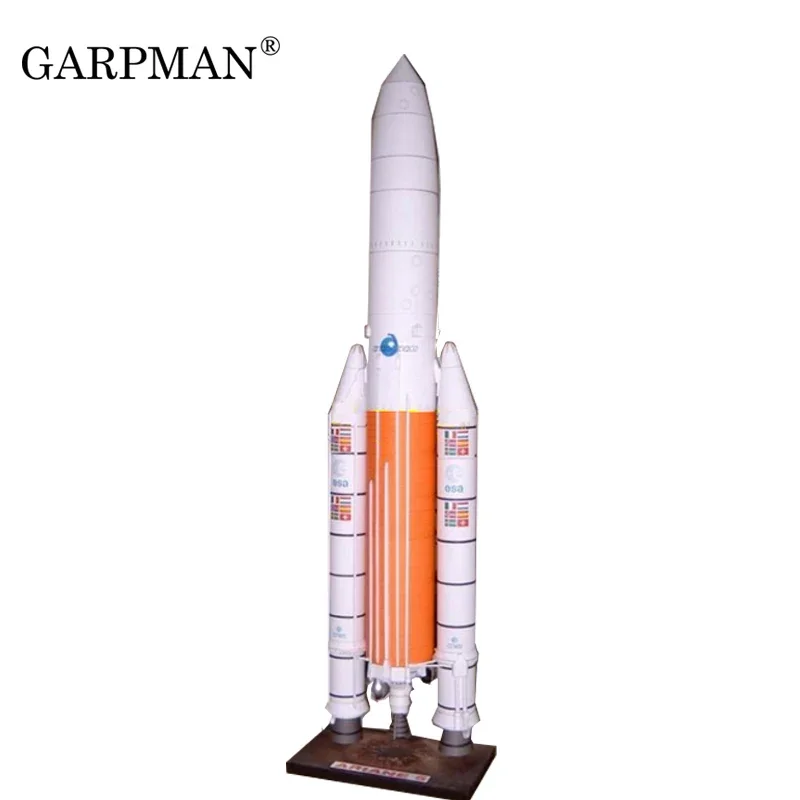 73cm Ariane Rocket 3D paper model DIY Science and Technology Space Students Puzzle Manual Class Origami Papercraft 3d paper model