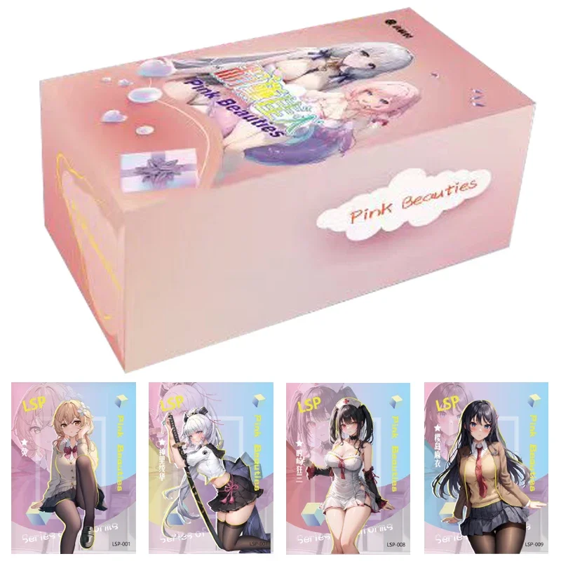 

Goddess Story Pink Beauties TCG Collection Cards Booster Box Cute Girl Rare Anime Game Character Board Toy Peripheral Xmas Gifts