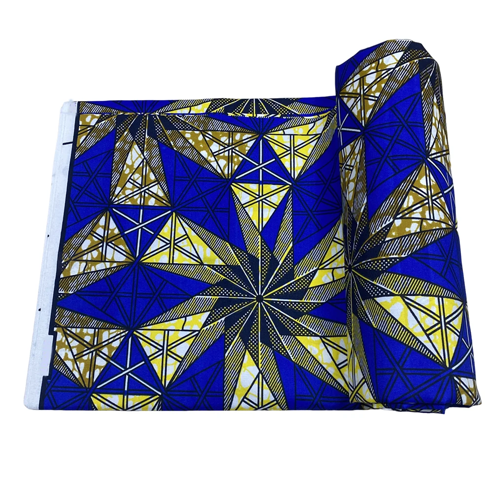 Elegant Polyester African Fabric for Women Traditional African Ankara Batik Fabric
