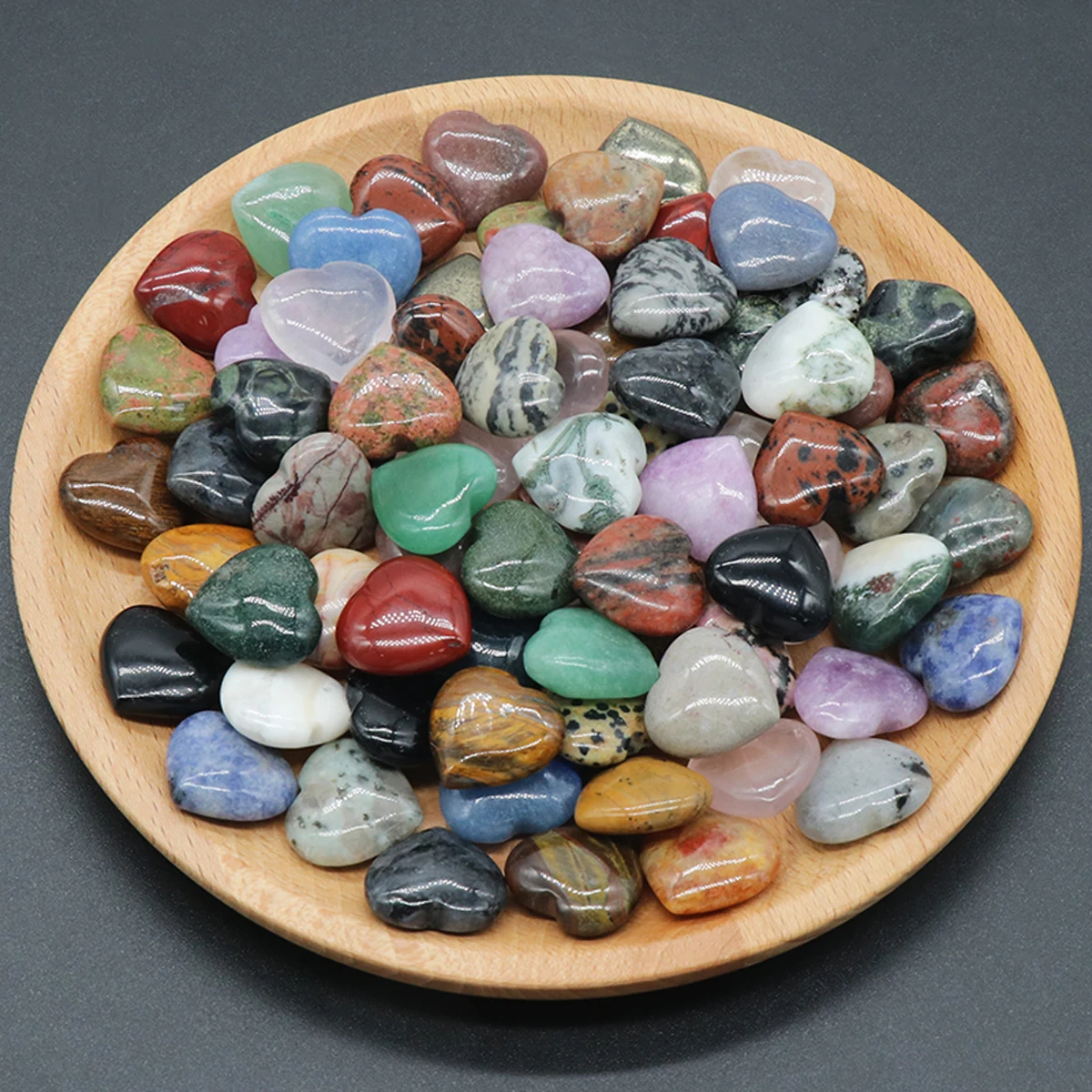 2 Stück natürlicher Rosenquarz-Kristall, Liebesherz, Heimdekoration, Chakra-Heilung, Reiki-Edelstein, Achat, Mineralprobe, Probe, Geschenk – Detail 3