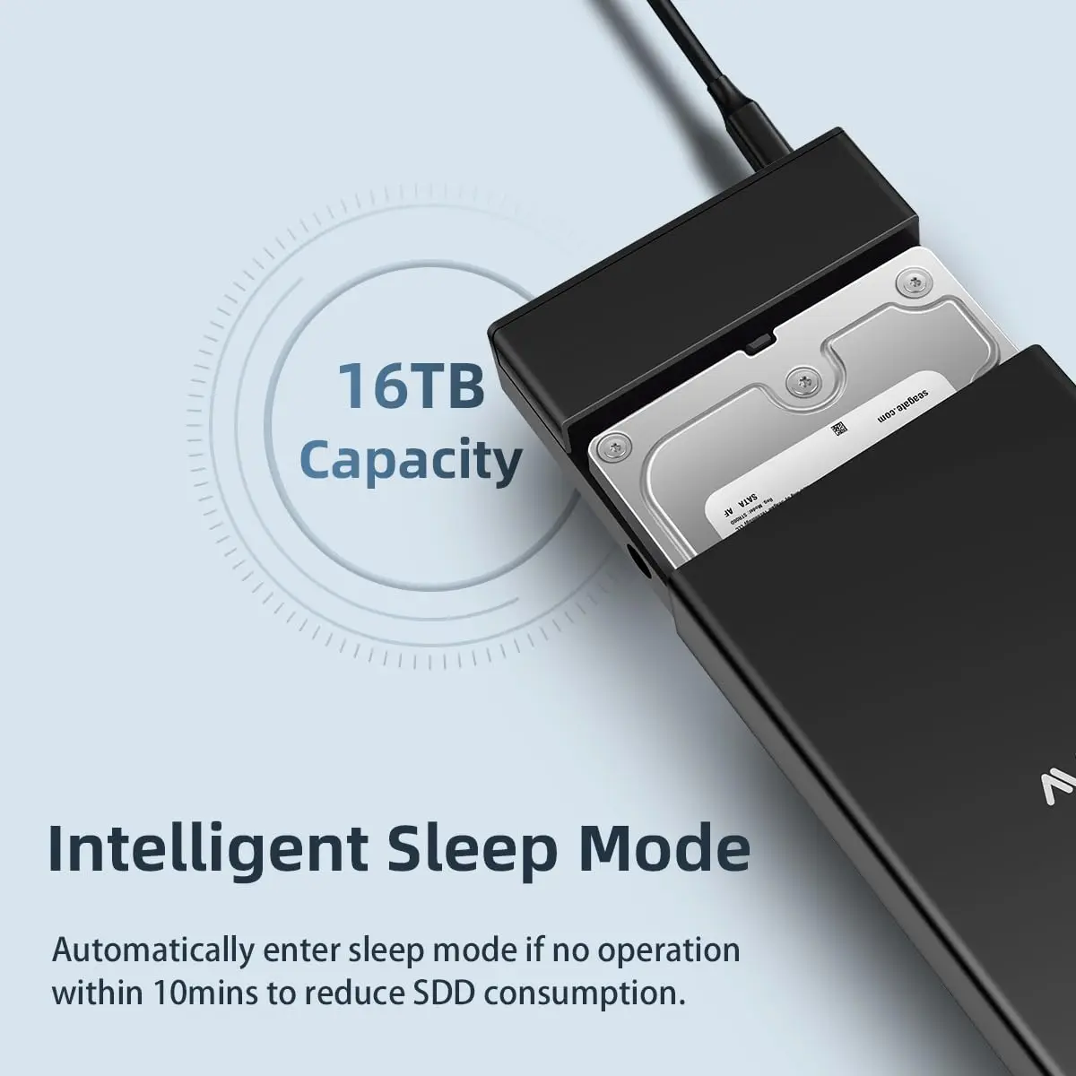Maiwo-caixa de Disco Rígido Móvel Disco Mecânico de Estado Sólido Caixa Externa para pc Laptop Desktop Sata Usb 3.0 2.5 in 3.5 in - Imagem 2
