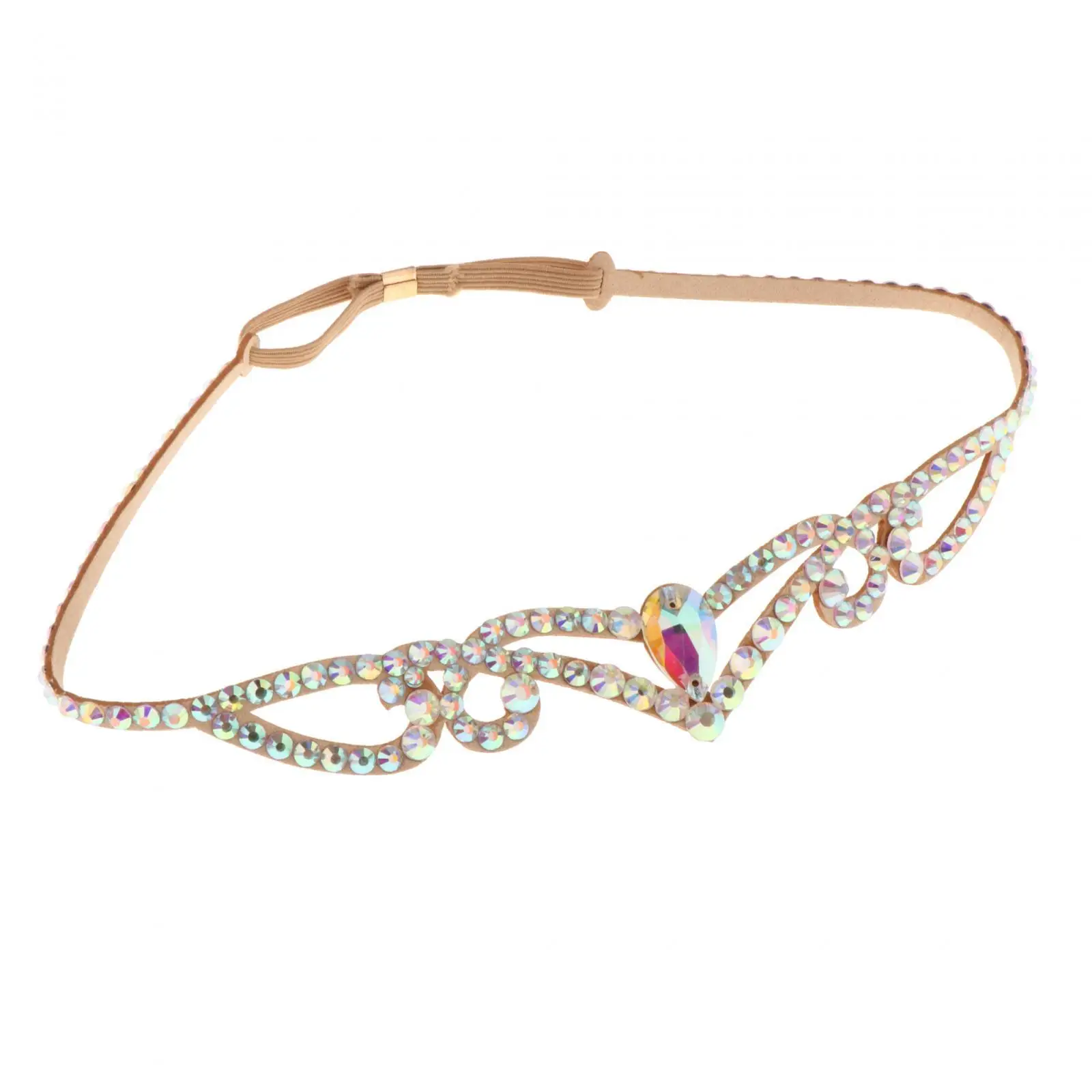 Rhinestone Belly Dance Headpiece Bellydance Accessories Bellydancing Head Wear for Party Festival Stage Belly Dance Adult Teen
