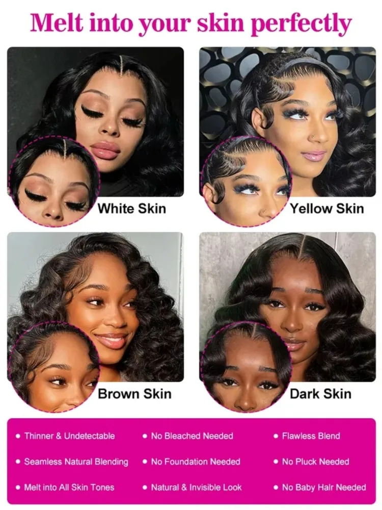 200 Density Loose Wave 13x6 Lace Front Human Hair Wig 30 40Inch Loose Deep Wave 13x4 HD Lace Frontal Wig Curly Wigs For Women