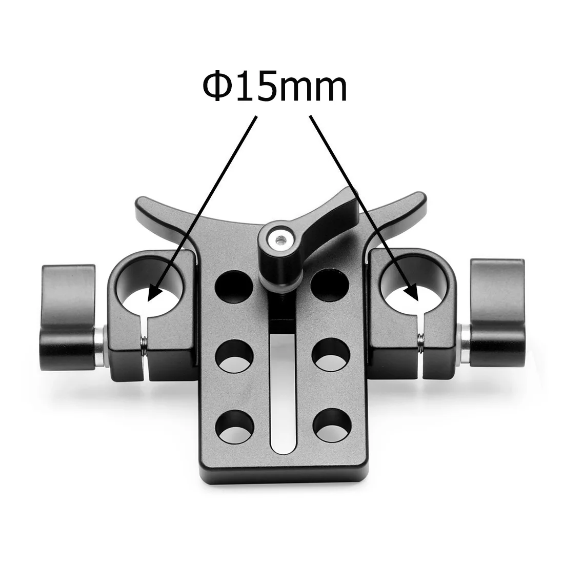 Aluminium Legierung 15MM Teleobjektiv Unterstützung Halterung Kamera Ständer Halter Adapter Verlängerung Rohr Clip SLR DSLR Rig Stange Clamp System – Detail 1
