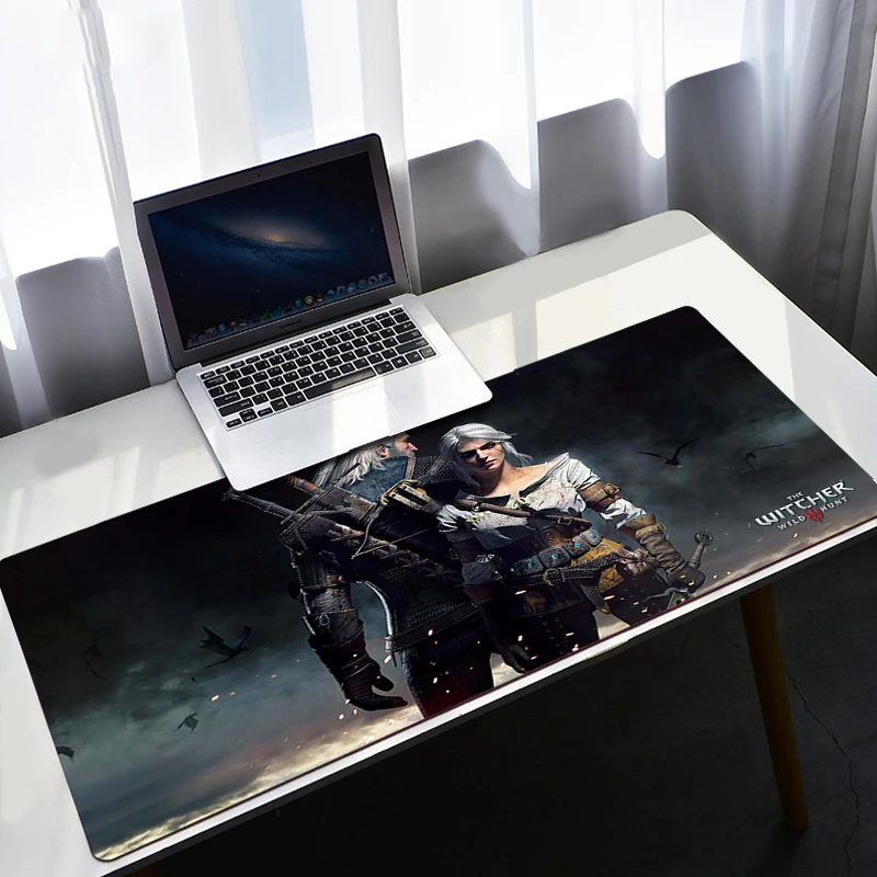

Large Mouse Pad Witchers Pc Gamer Cabinet Keyboard Desk Mat Computer Gaming Accessories Deskmat Anime Mousepad Xxl Non-slip Mats