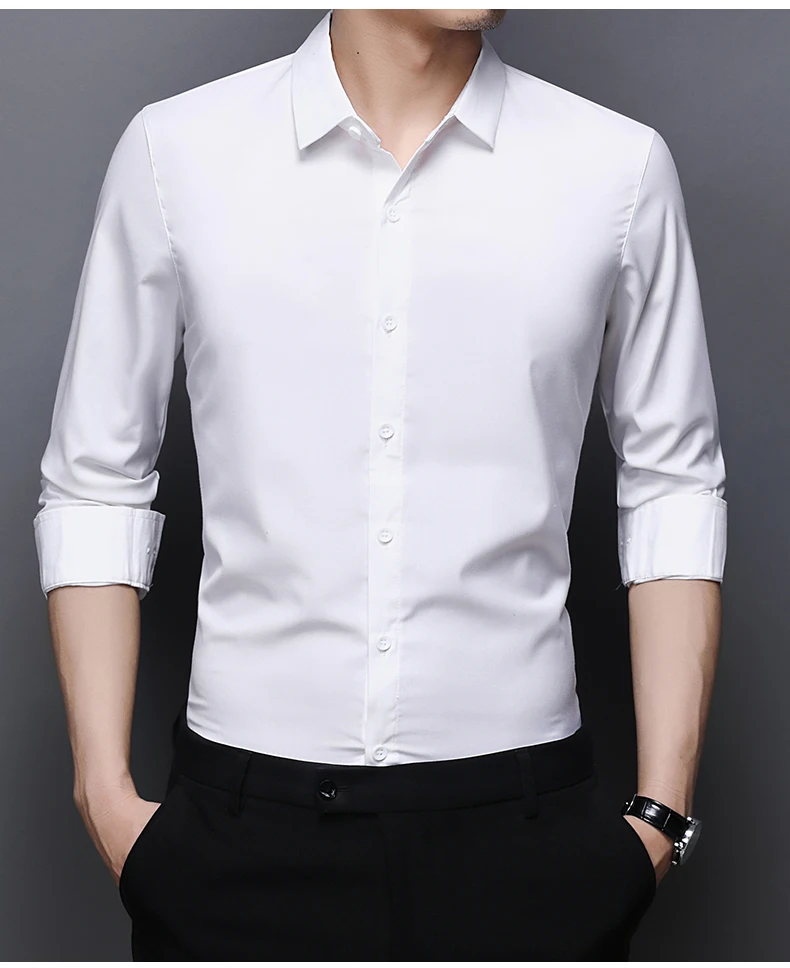 short sleeve button up Top Quality New Fashion Brand  Slim Fit Mens Fashion Dress Shirts Formal Long Sleeve Solid Color Casual Korean Dress Clothes designer short sleeve shirts