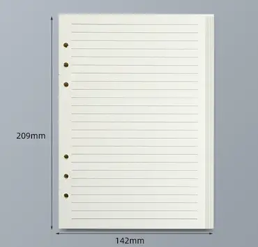 45 Sheets A5 A6 A7 Loose Leaf Notebook Refill Spiral Binder Inner Page Line Blank craft  Grid Inside Paper Stationery - Image 24