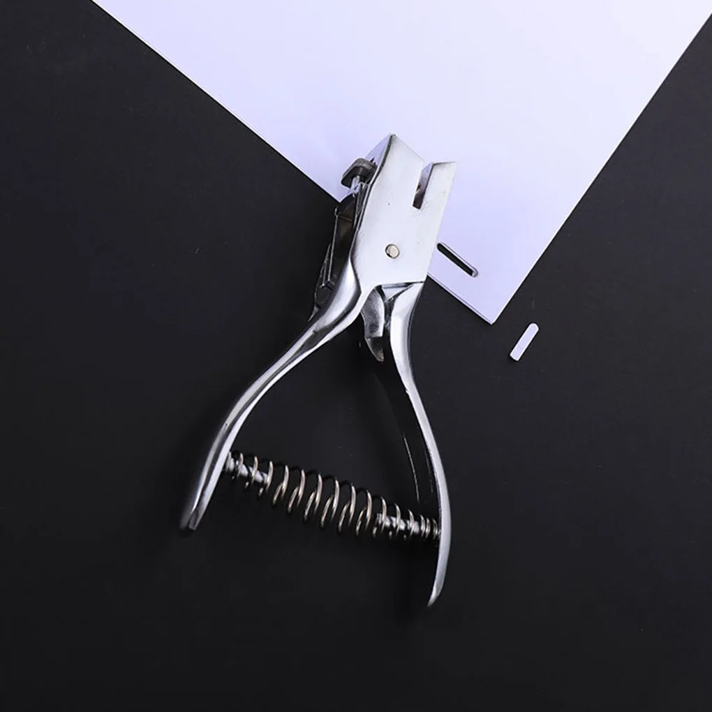 

Holes Puncher Handheld Portable Badge ID Card Punching Tools Scrapbooking