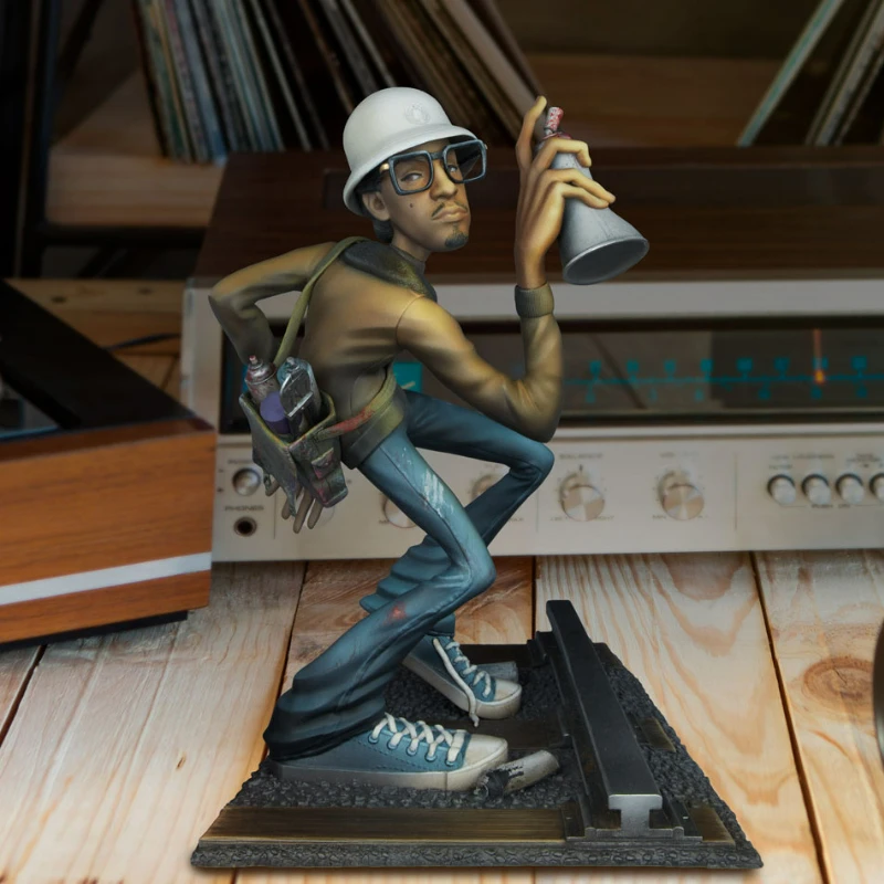 

Современная Минималистичная художественная статуя хип-хоп элемент скульптура DJ Break танцевальный моделирующий орнамент из смолы