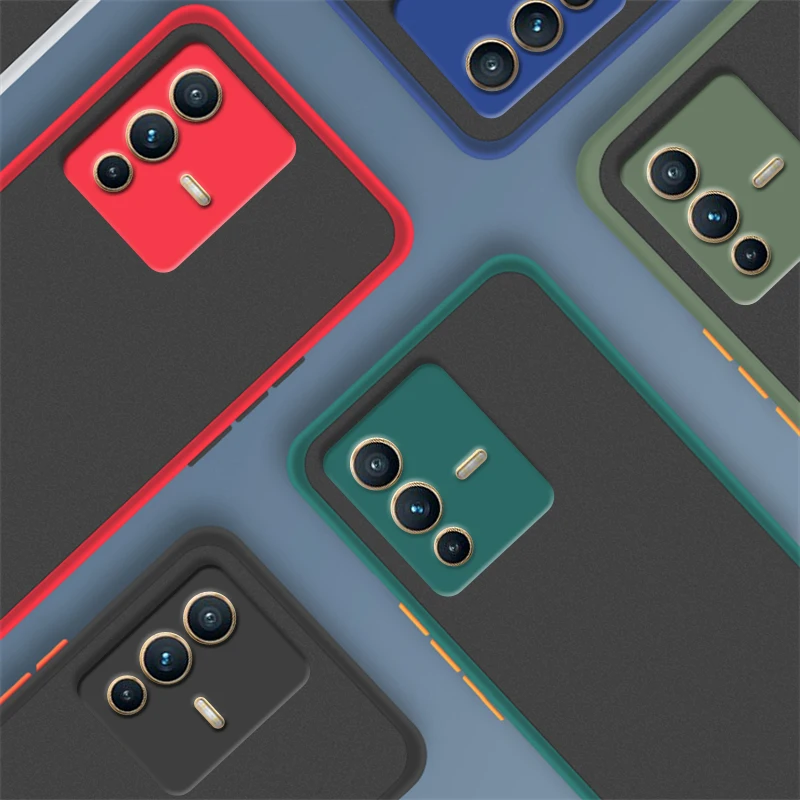 

Чехол для Vivo S12 Pro, чехол для e Vivo S12 S10 Pro V21E V21 V20 V17 Y21 Y50, силиконовый матовый прозрачный противоударный чехол-бампер