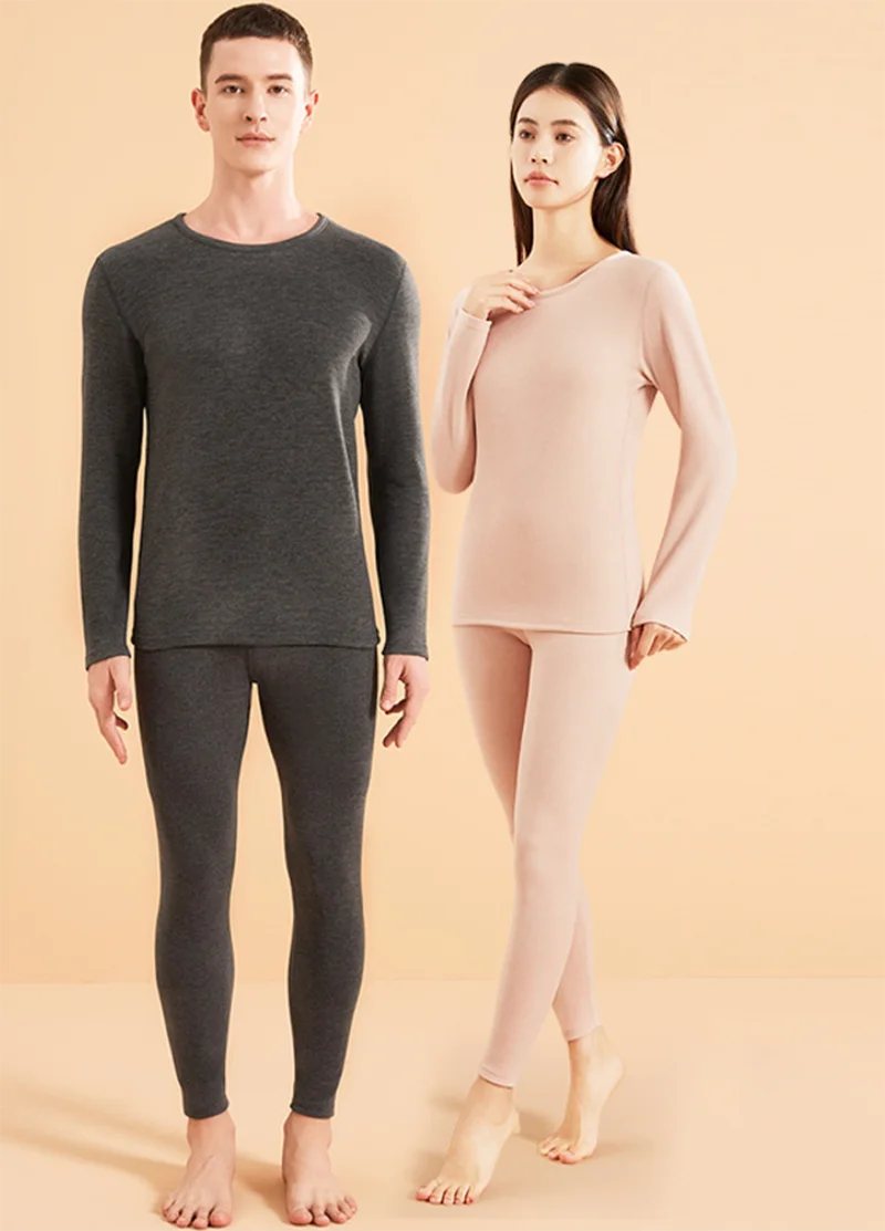 Autumn Women Fashionable Soft Clothing Seamless Couple Thermal Underwear Set Winter Thermal Man Thermo Lingerie Warm Suit