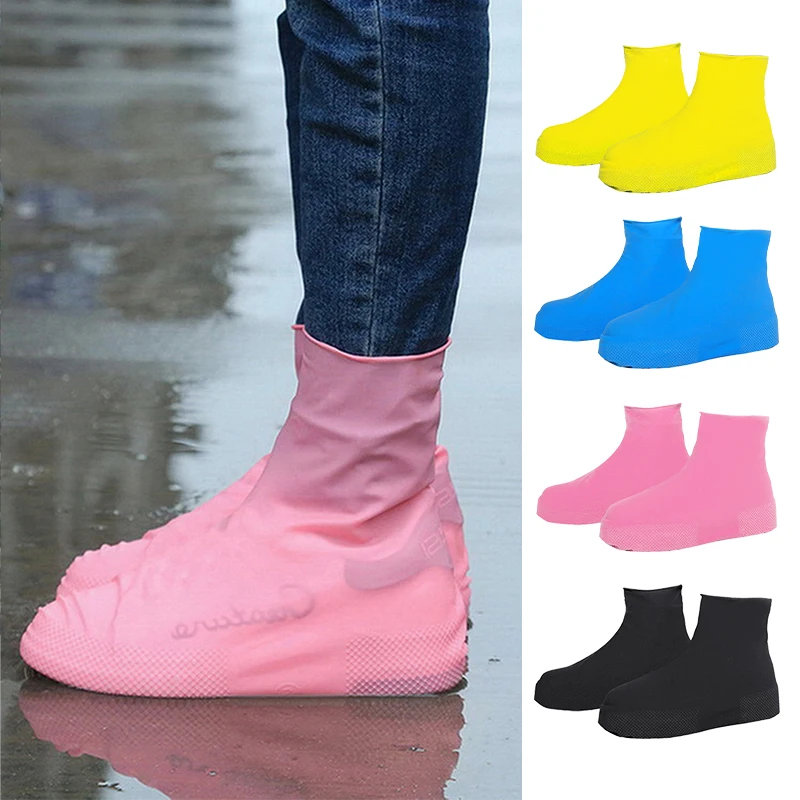 Waterproof Silicone Shoe Covers Reusable NonSlip WearResistant Rain