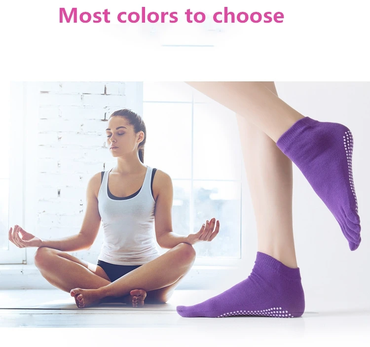Women Anti-Slip Yoga Sock Ballte Sox Girls Ladies Pilates Colourful Five Finger Sock Ballte Fitness Gym Sport 5 Toe Elastic Sock 14 S11da1312a0514142a507d88fef66f514t