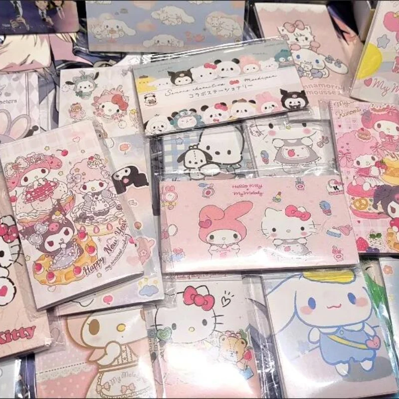 

Anime Sanrio Sealing Stickers Handbook Packing Materials Kawaii Cartoon Stationery Sticker Hello Kitty My Melody Kuromi Sticker
