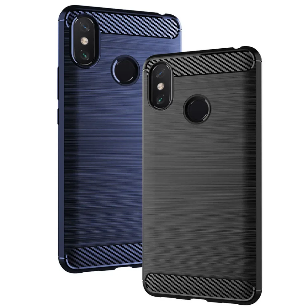 Shockproof Carbon Silicone TPU Bumper Case