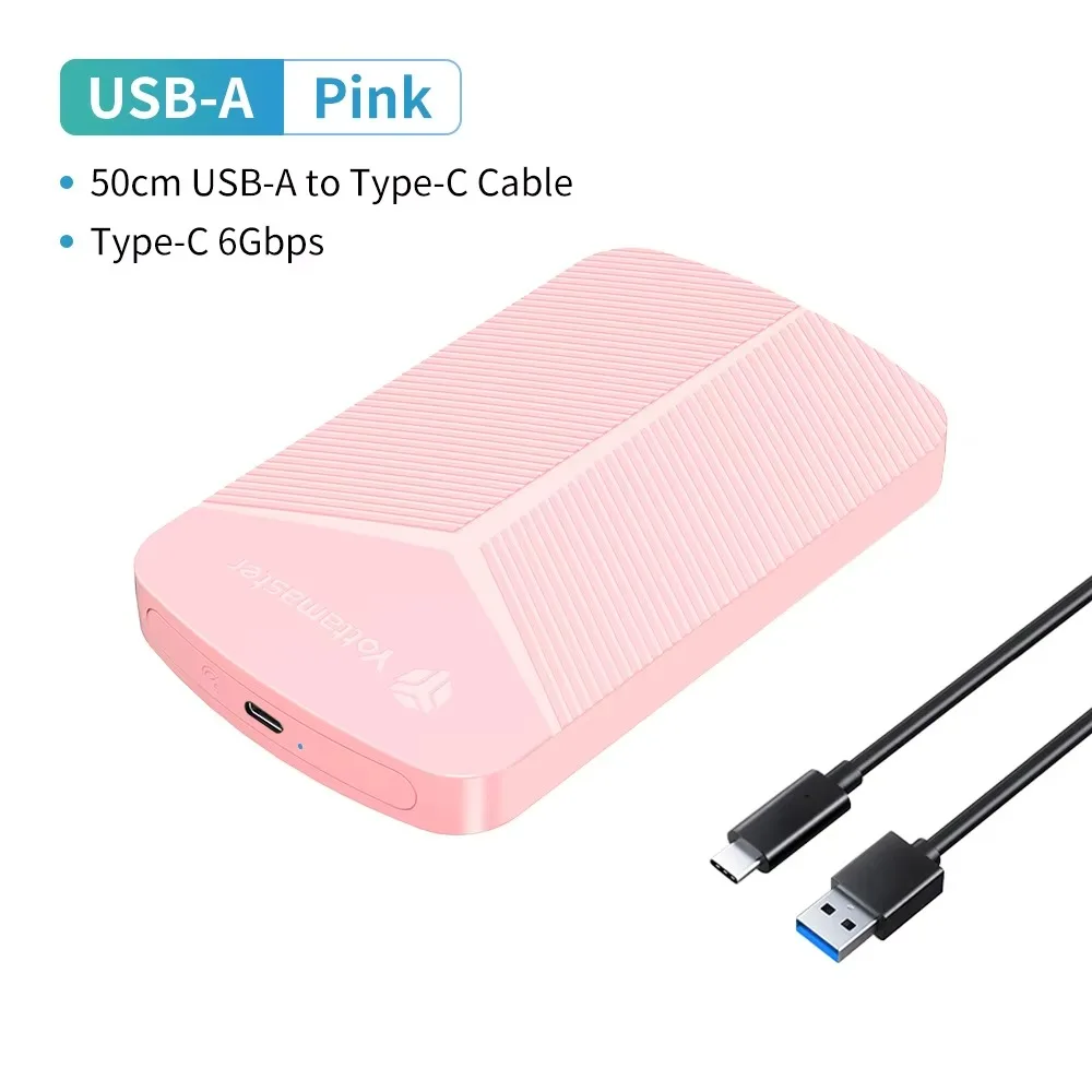 Sleek 2.5 SATA to USB 3.0 External Hard Drive Enclosure - 4TB Capacity