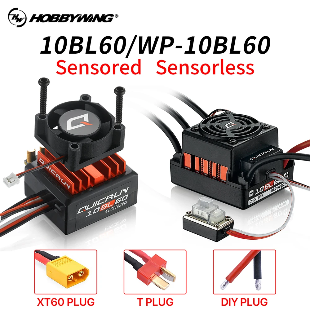 Hobbywing Quicrun 10 Bl60 Rc Esc Brushless 60A Per 1/10 Drift Trucks Fuoristrada Buggy Rc Car