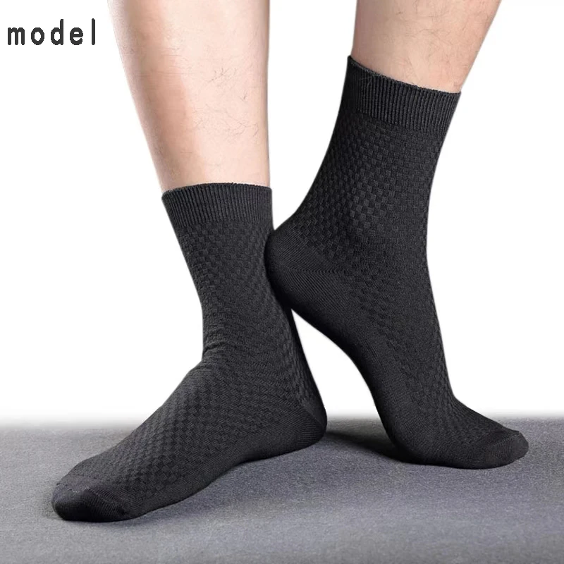 Mens Bamboo Fiber Ankle Socks - Breathable Short Socks for All Seasons 510 Pairs
