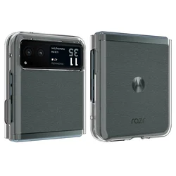 High Transparency Ultra-Thin Shockproof Folding Hard Acrylic Back Case - Clear for Razr 40 (Clear)