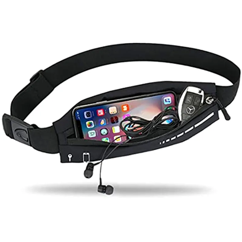 Professionele Running Heuptas Sport Riem Pouch Mobiele Telefoon Geval Mannen Vrouwen Verborgen Pouch Gym Sportsbags Running Riem Taille Verpakking