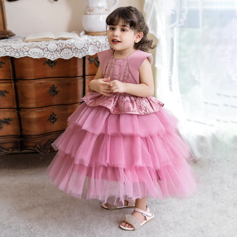 

Baby Girls Baptism Dress Children Princess 1st Birthday Party Wear Toddler Girl Lace Christening Ball Gown Infant Tutu Clothes