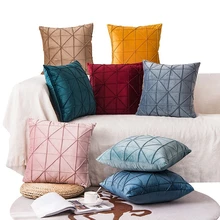 BILEEHOME fundas de almohada de terciopelo suave para sofá, cubierta de cojín en forma de M, 45x45cm, decoración para el Hogar disponible