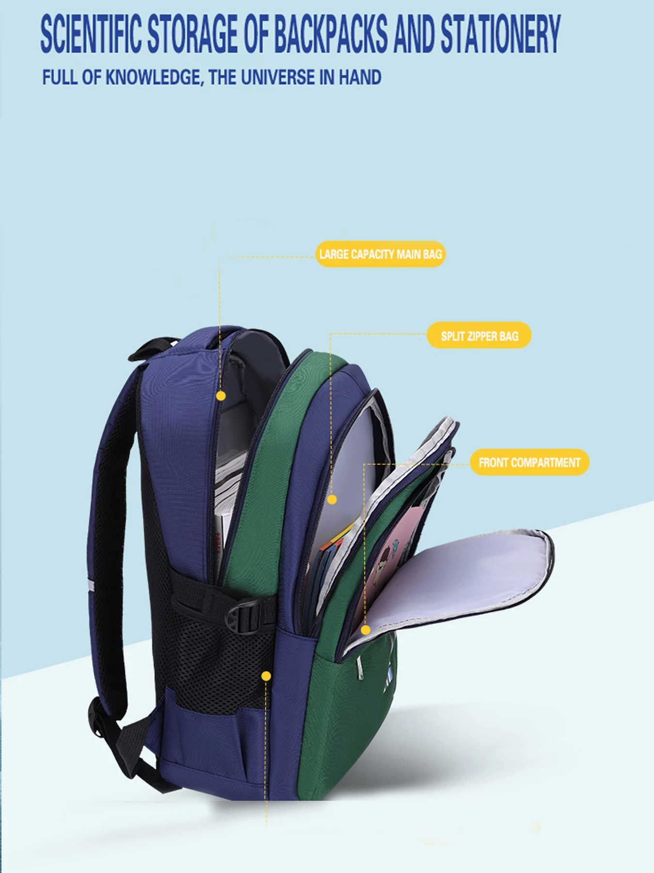 Children Bag Elementary School Students Shoulder Schoolbag 6-12 Years Old