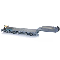 1/14 Fury Bear Detachable Gooseneck 2+5 Axles Metal Heavy Trailer For TAMIYAYA RC Tractor Truck Electric Excavator TH20431-SMT6 2