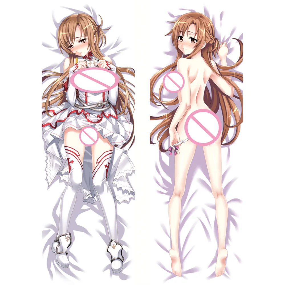 

Женская милая мультяшная Подушка Moegirl Dakimakura Sword Art Online Yuuki Asuna обнимающая наволочка постельное белье Наволочка