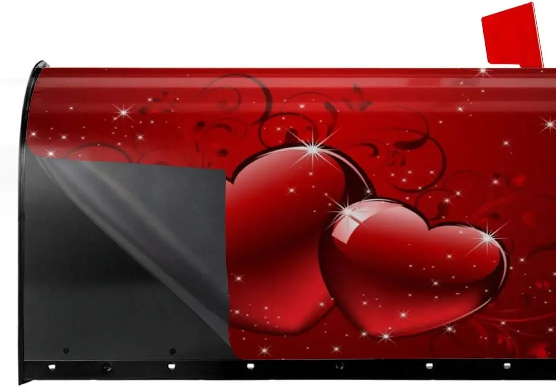 Valentines Day Mailbox Covers Magnetic Mailbox Wraps Post Letter Box Cover Standard Oversize Mailwrap Garden Home Decor