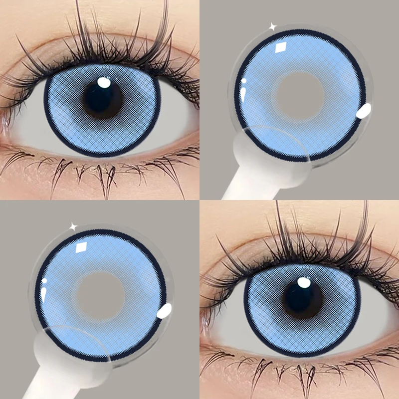 JeweLens Blue Color Cosplay Contact Lenses - Vibrant Big Eyes Effect, Premium Quality, Fast Shipping