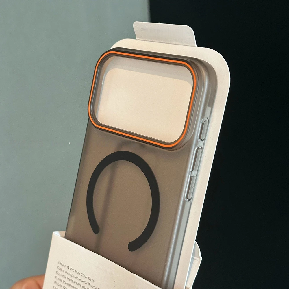 Official Matte Clear Magnetic Hard PC Phone Case with MagSafe Compatibility