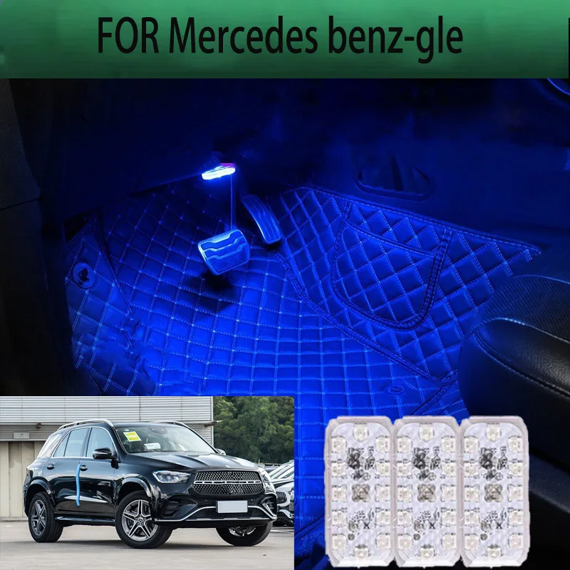 

FOR Mercedesbenz-gle LED Car Interior Ambient Foot Light Atmosphere Decorative Lamps Party decoration lights Neon strips