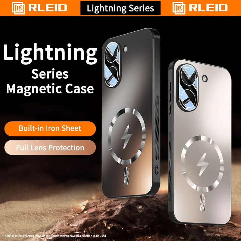 Enhanced Magnetic Wireless Charging Protective Back Cover with Hard AG Matte Finish
