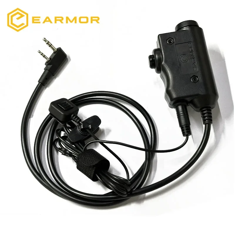 PTT Adapter EARMOR M52 Military Push To Talk Tactical Communications Headset PTT