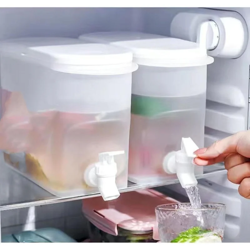 Faucet Drink Dispenser Refrigerator Large Capacity Kettle with Lid Cold Kettle Milk Lemonade Dispe beverage dispenser